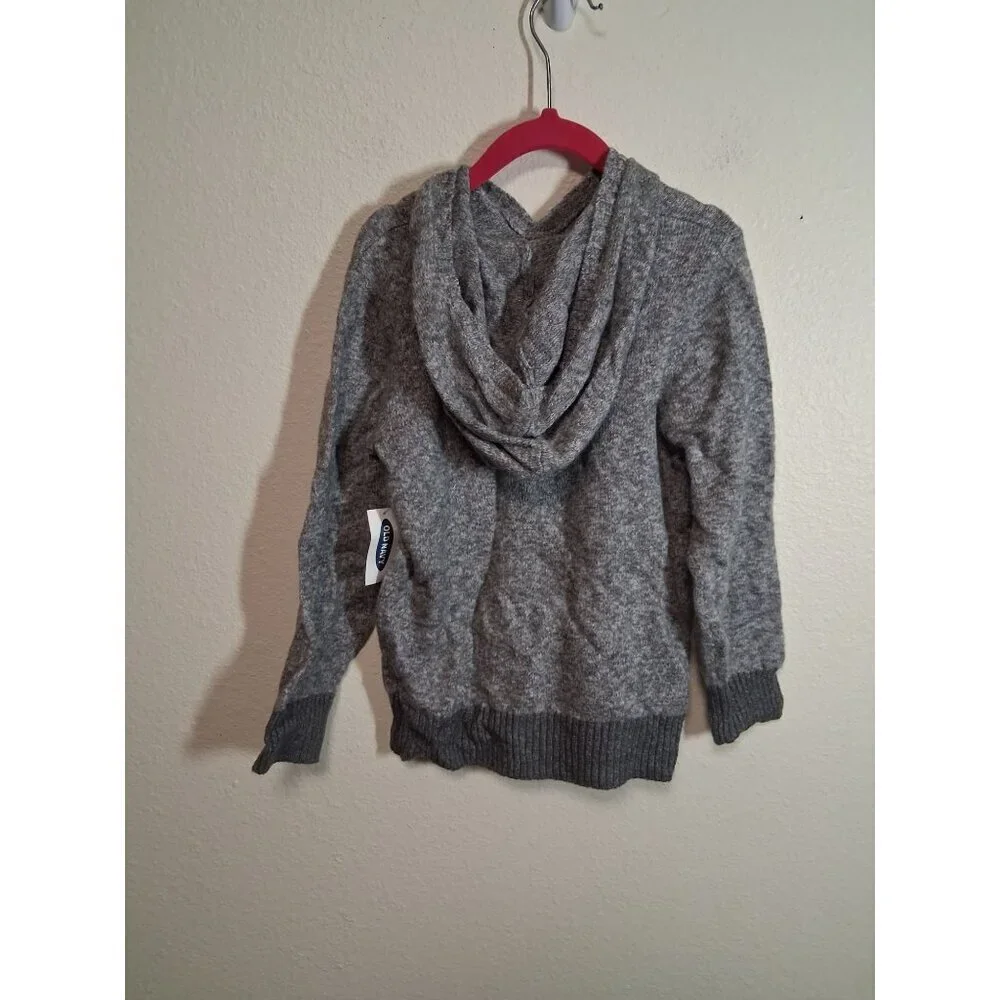 NWT Old Navy Sweater Hoodie Knit Casual Winter Gray Size 5T